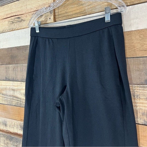 Eileen Fisher Stretch Jersey Knit Straight Pant NWT Black Size Small - Picture 4 of 11